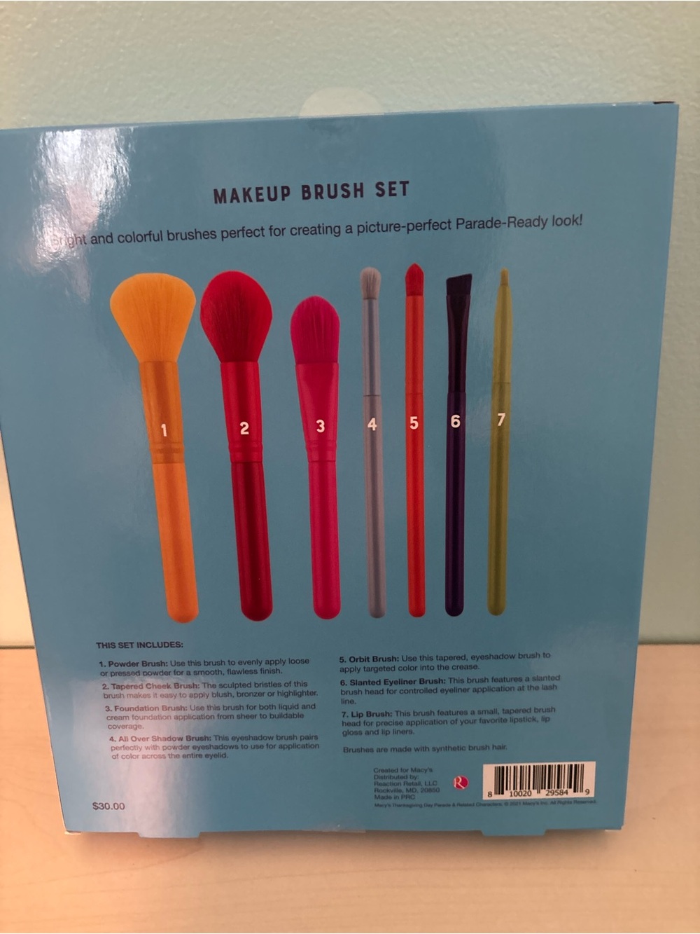 Colorful Makeup Brush Set - Multicolor - Picture 2 of 2